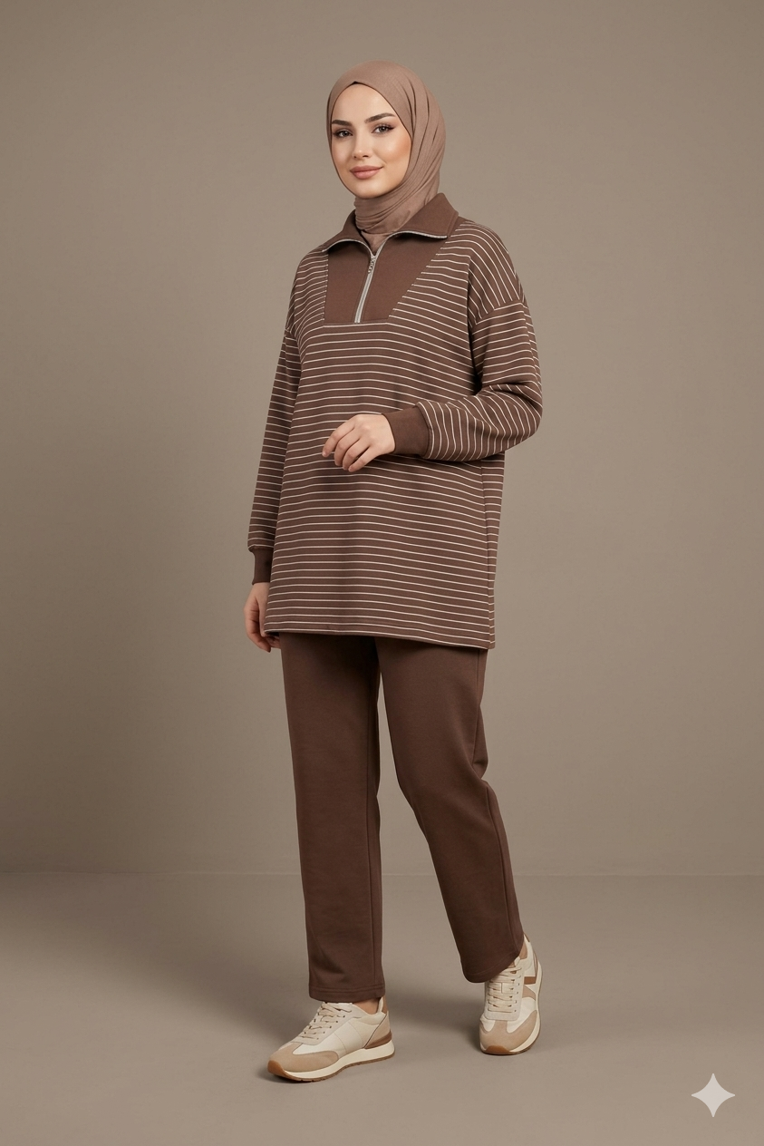 Honey-Brown Lines set