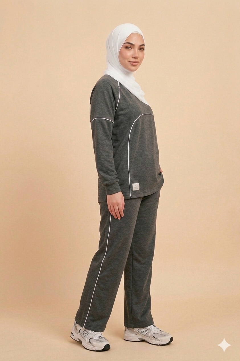 Gray Pure Elegance Tracksuit