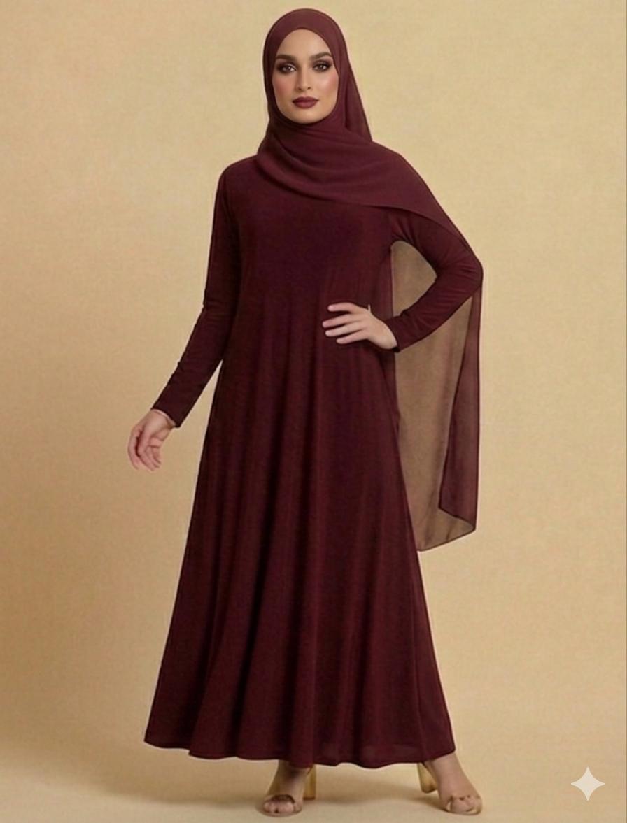 Burgundy Basic dress