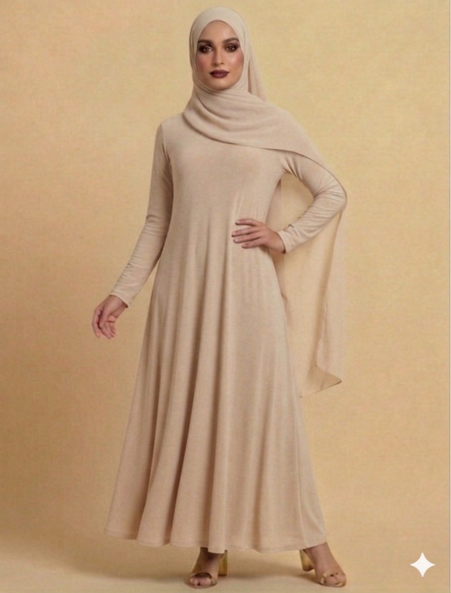 Beige Basic dress