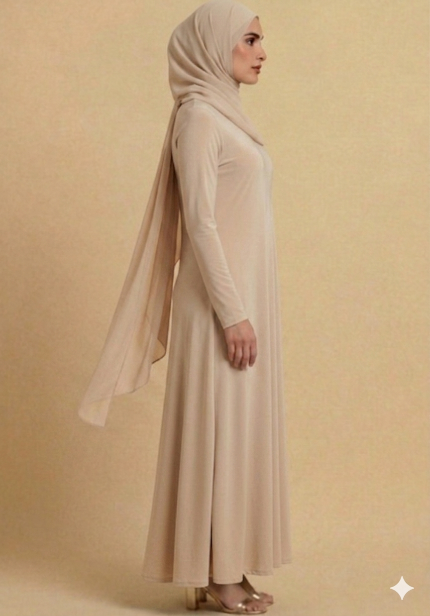 Beige Basic dress
