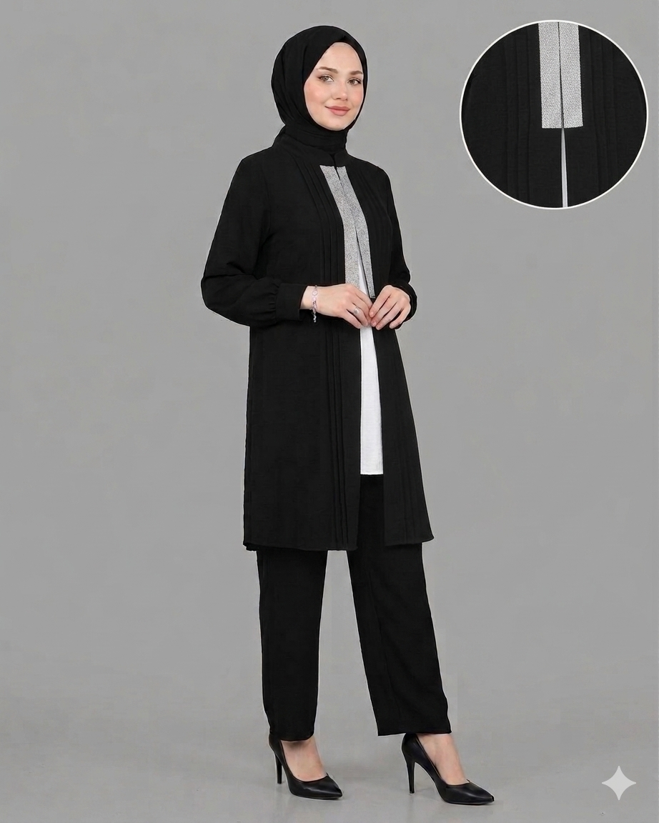 Black-Silver Turkish Suit