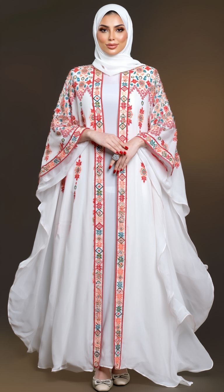 The glowing white elegant butterfly “Bisht”