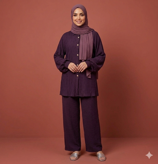 Lavender Pleat set