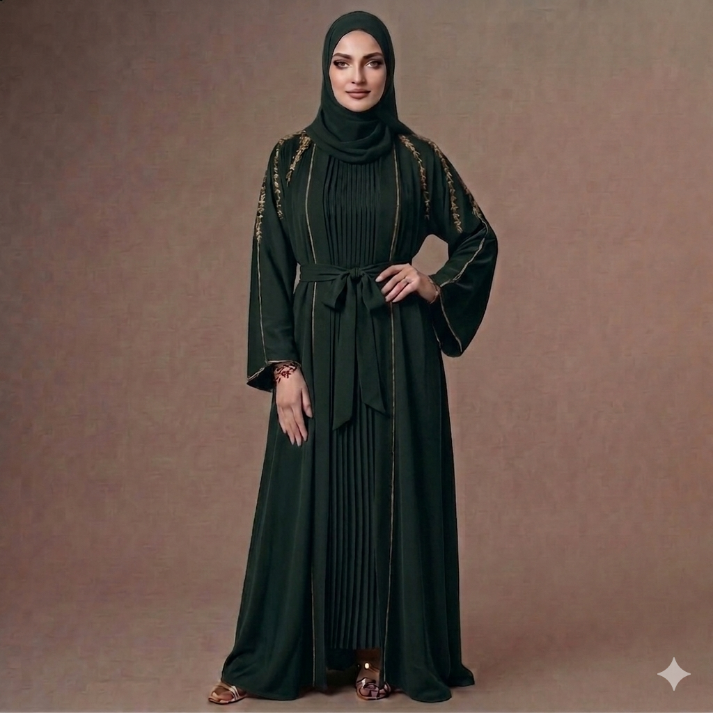 Al-Zaina Emerald Jewel abaya