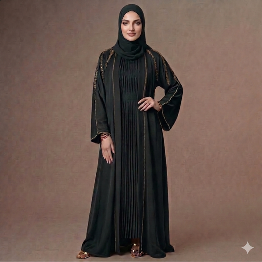 Al-Zaina Emerald Jewel abaya