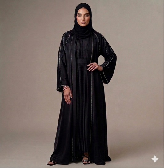 Al-Zaina Black Jewel abaya