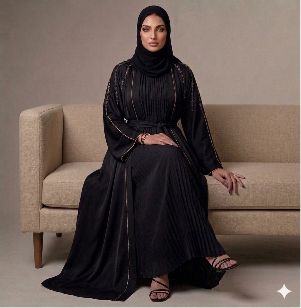 Al-Zaina Black Jewel abaya