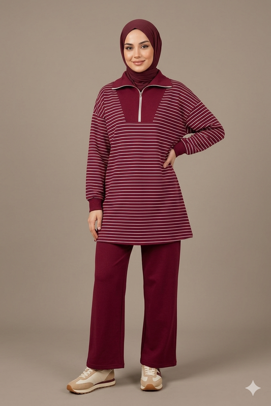 Burgundy Lines set