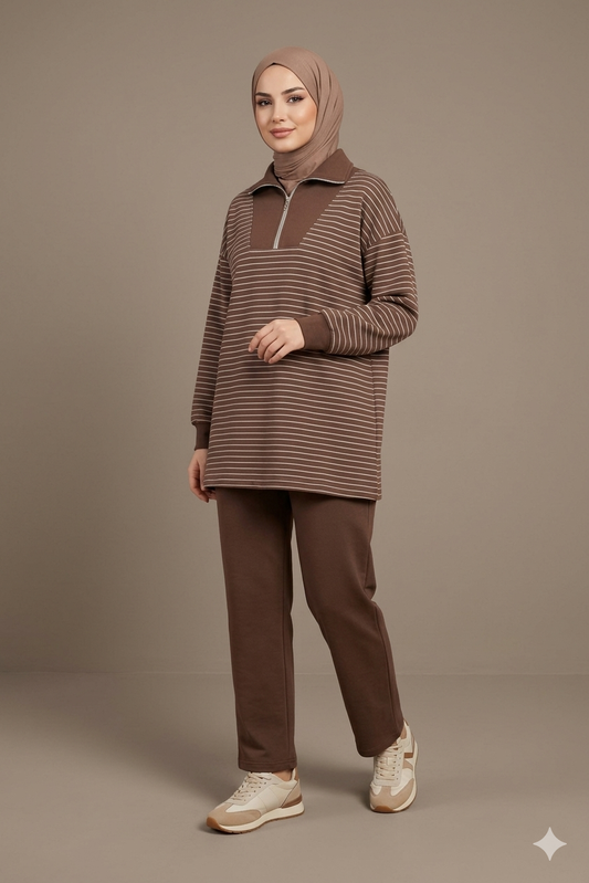 Honey-Brown Lines set