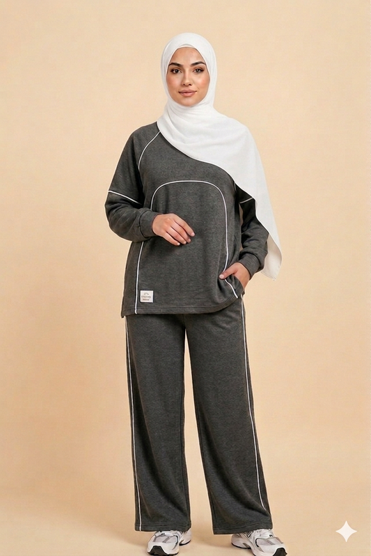 Gray Pure Elegance Tracksuit