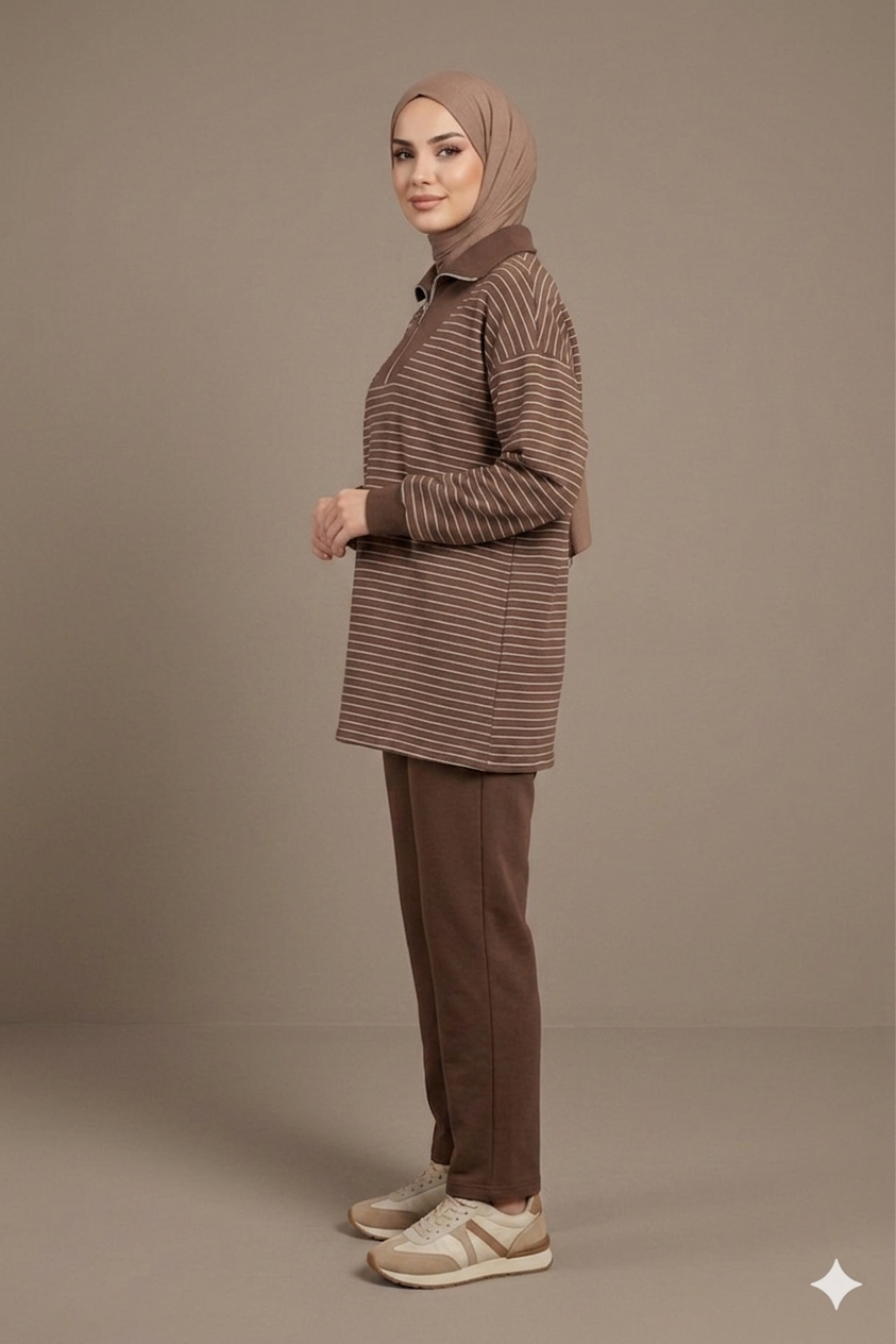 Honey-Brown Lines set