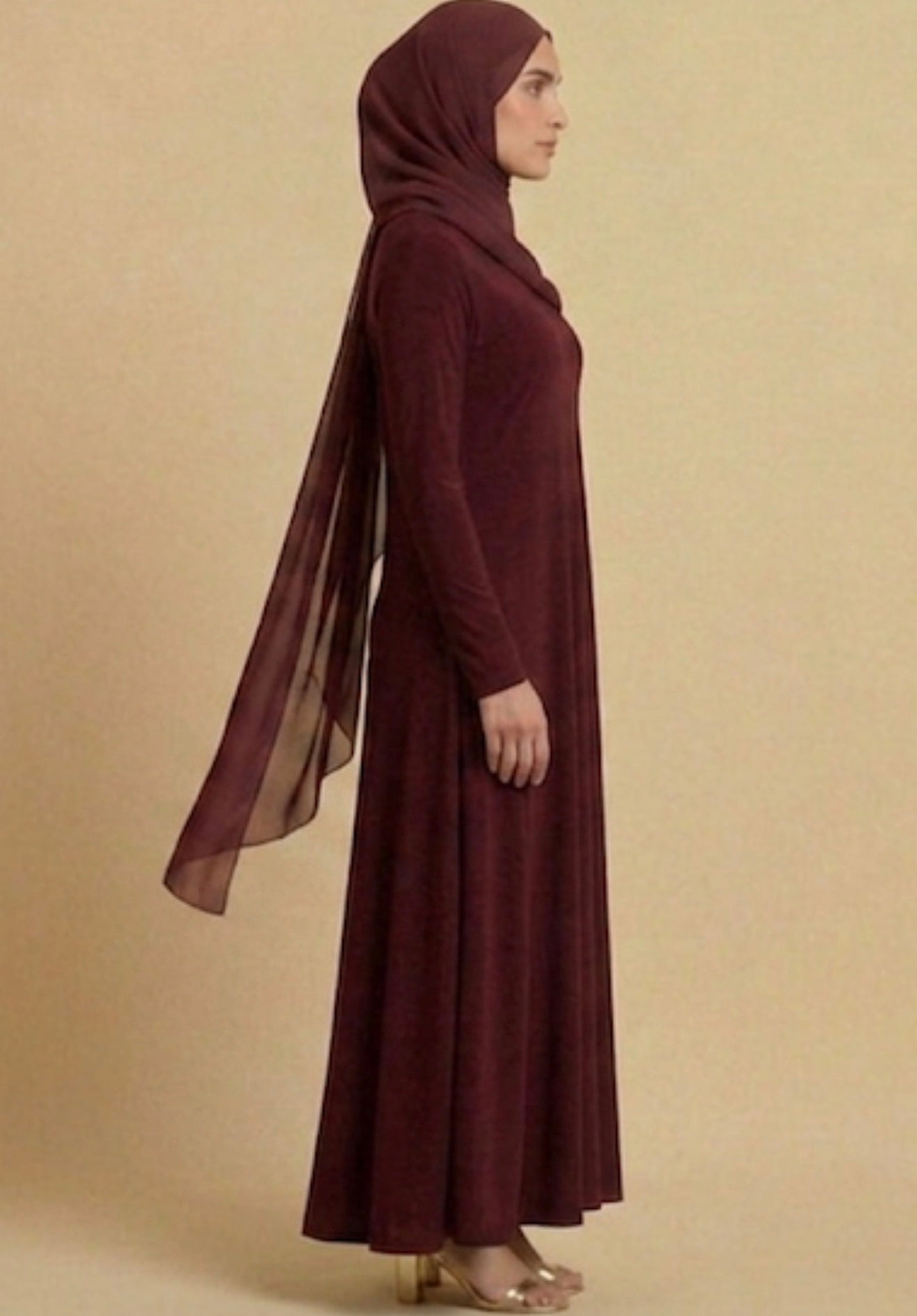 Burgundy Basic dress