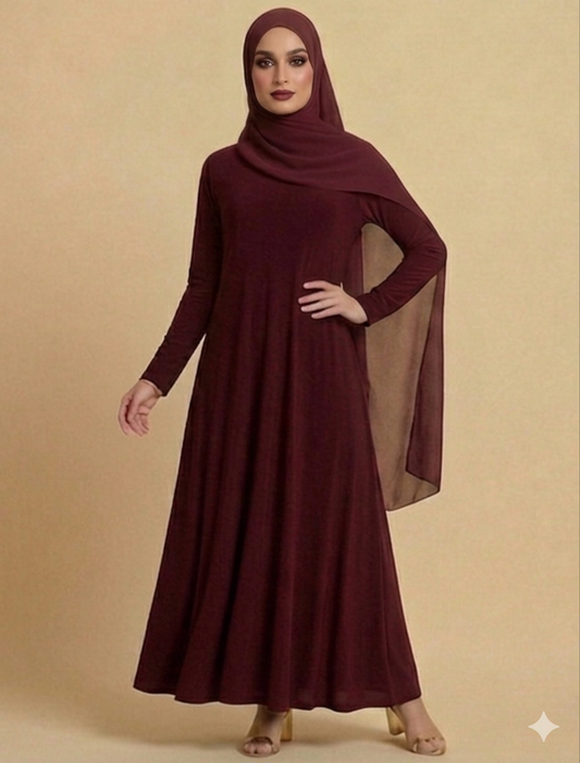 Burgundy Basic dress
