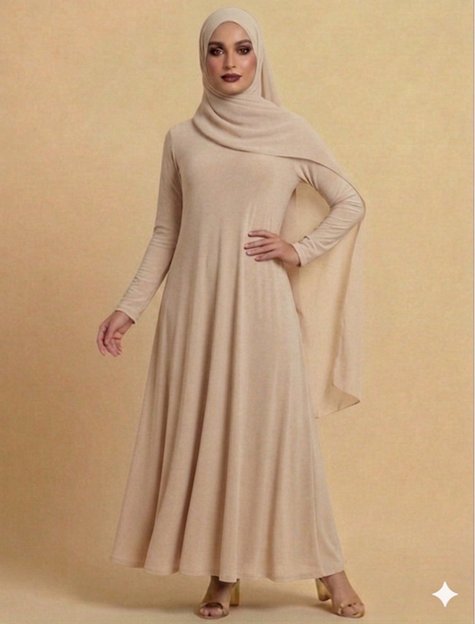 Beige Basic dress