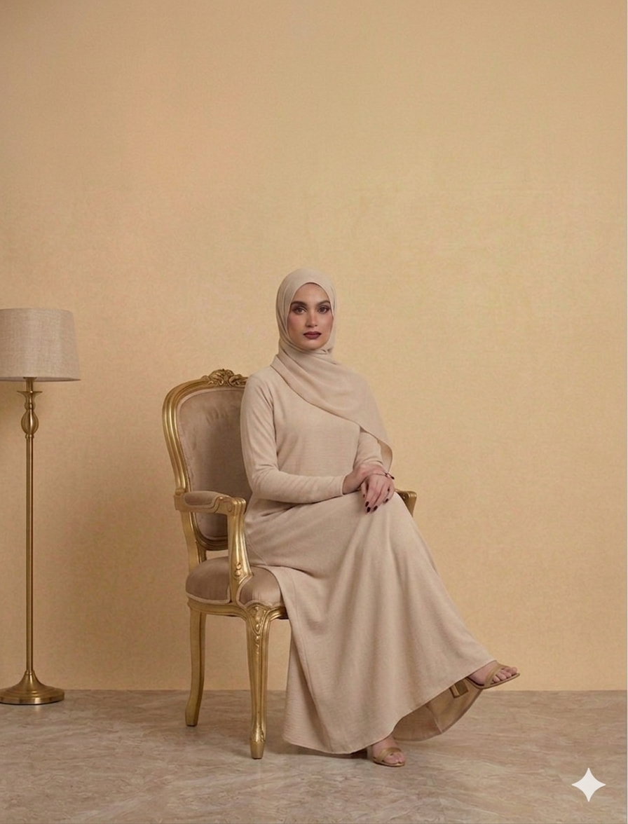 Beige Basic dress