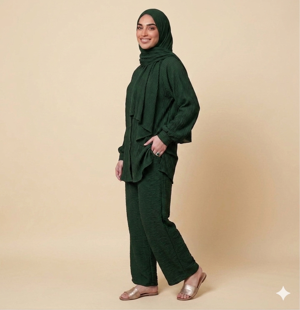 Emerald Pleat set