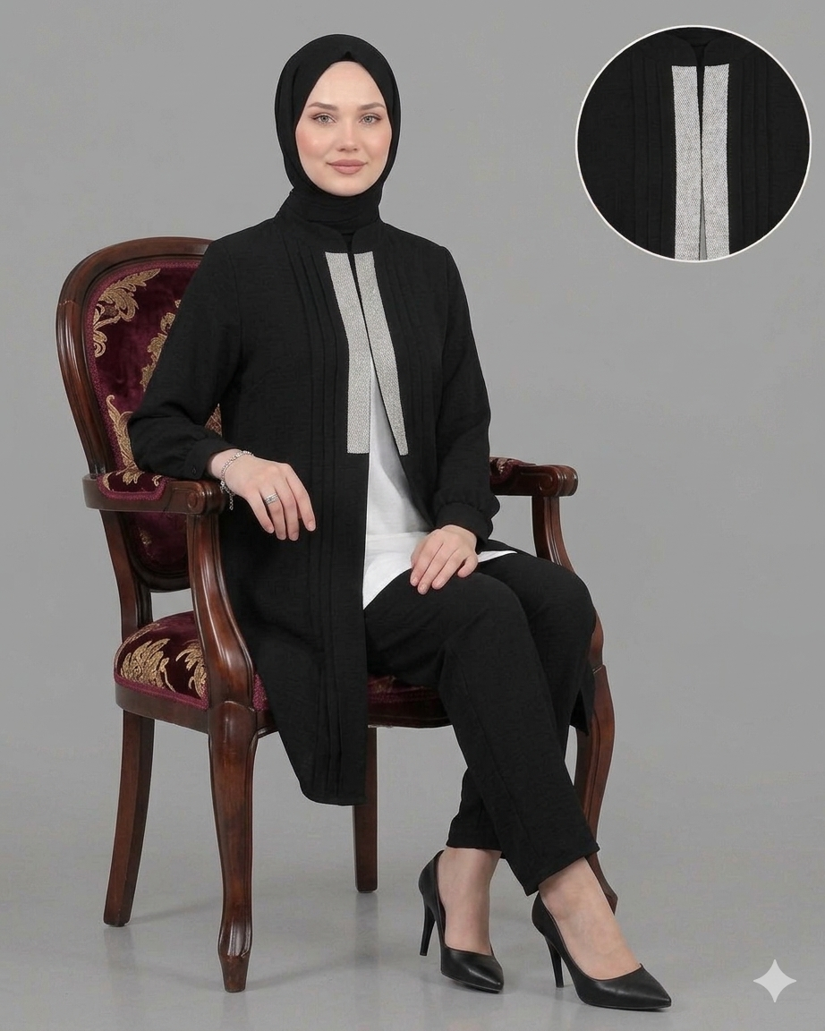 Black-Silver Turkish Suit