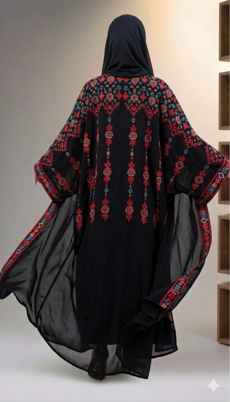 The glowing black elegant butterfly “Bisht”