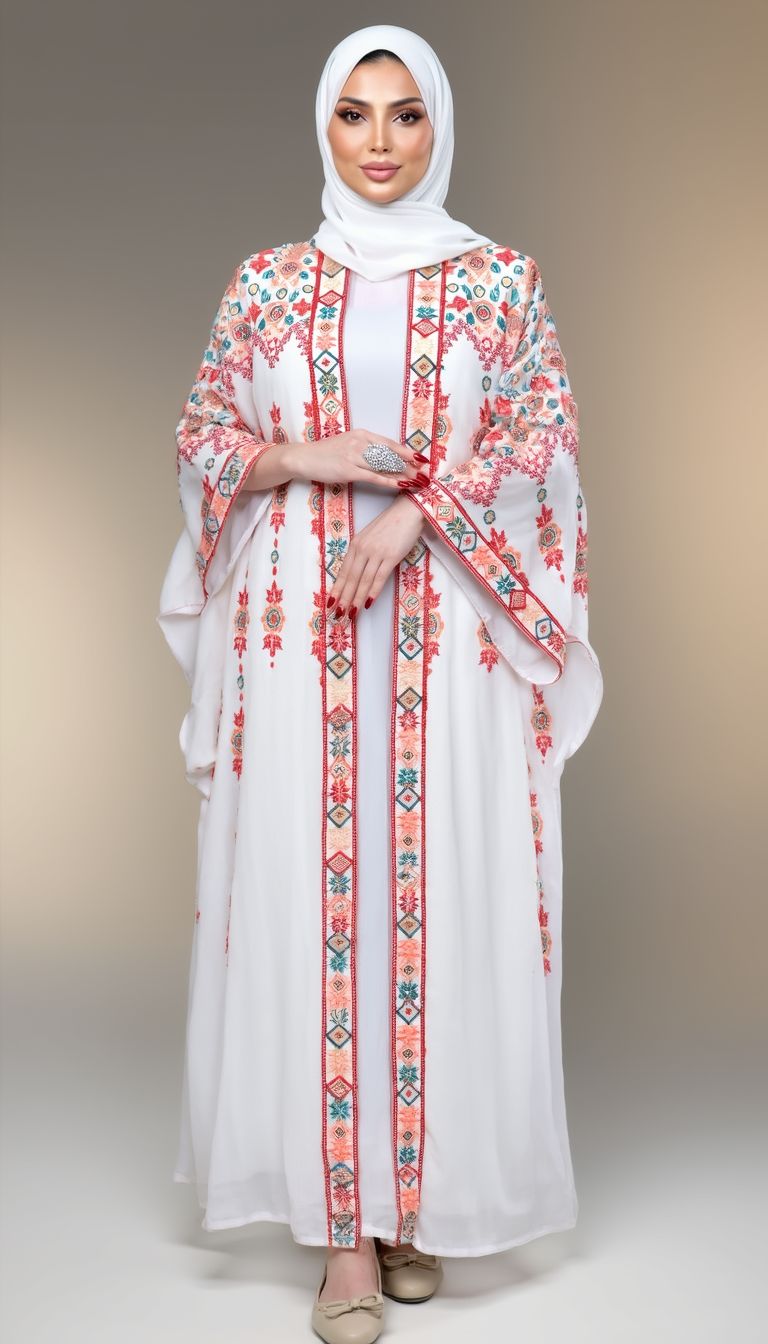 The glowing white elegant butterfly “Bisht”