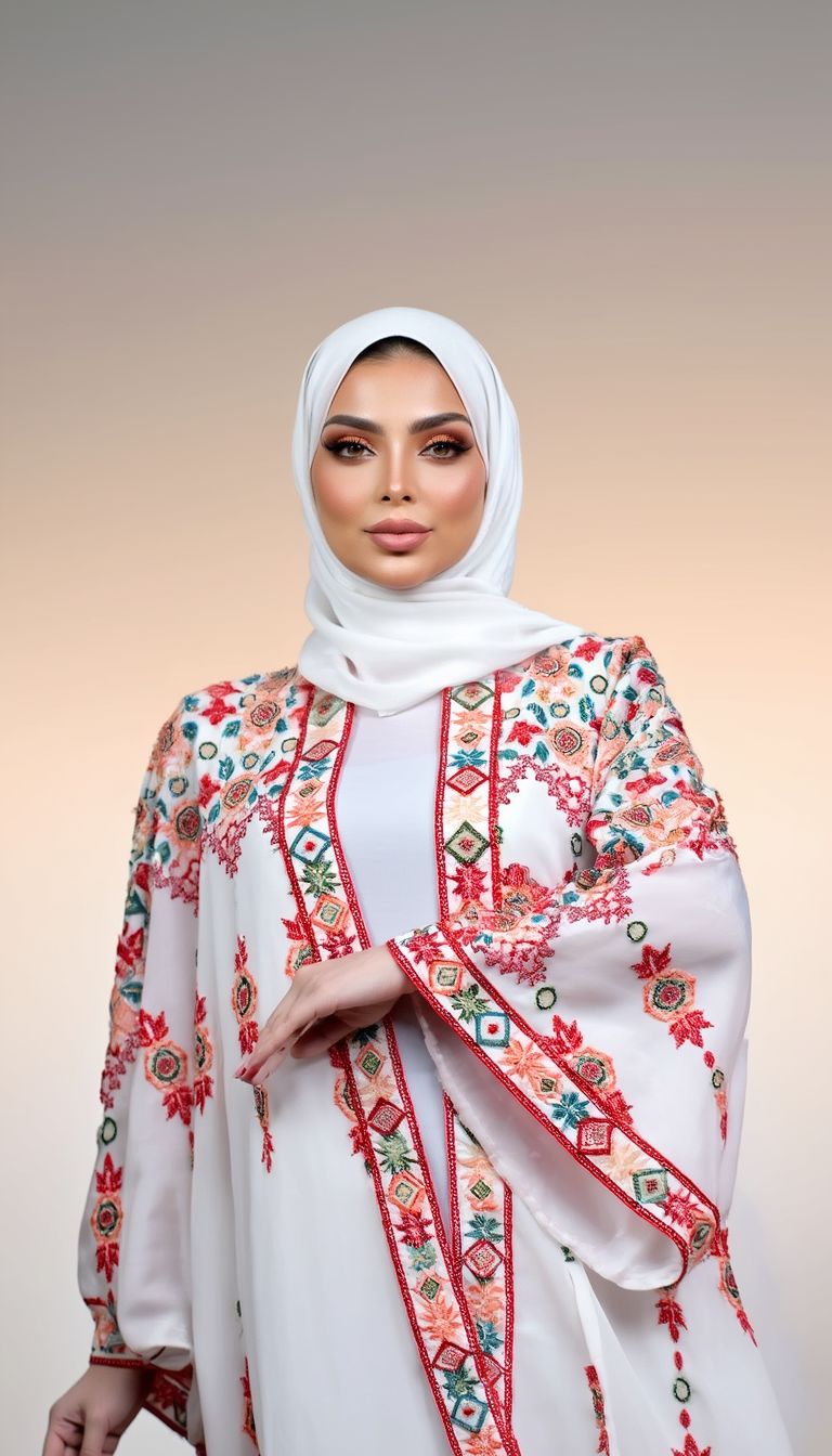 The glowing white elegant butterfly “Bisht”