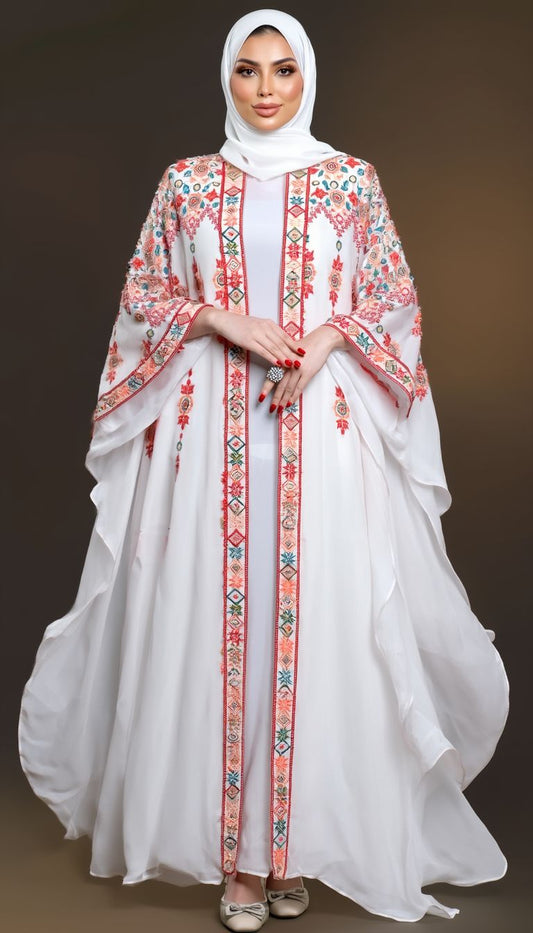 The glowing white elegant butterfly “Bisht”